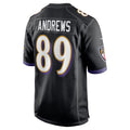 Parkc B.Ravens #89 Mark Andrews Player Black Alternate Home Game Stitched Jerseys