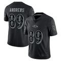Parkc B.Ravens #89 Mark Andrews Player Black RFLCTV Limited Stitched Jerseys