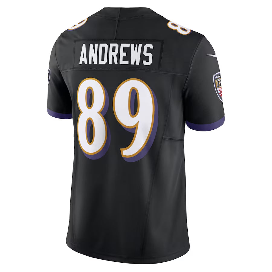 Parkc B.Ravens #89 Mark Andrews Player Black Vapor F.U.S.E. Limited Stitched Jerseys