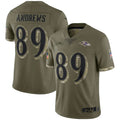 Parkc B.Ravens #89 Mark Andrews Player Olive Salute To Service Limited Stitched Jerseys
