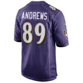 Parkc B.Ravens #89 Mark Andrews Player Purple Alternate Home Game Stitched Jerseys