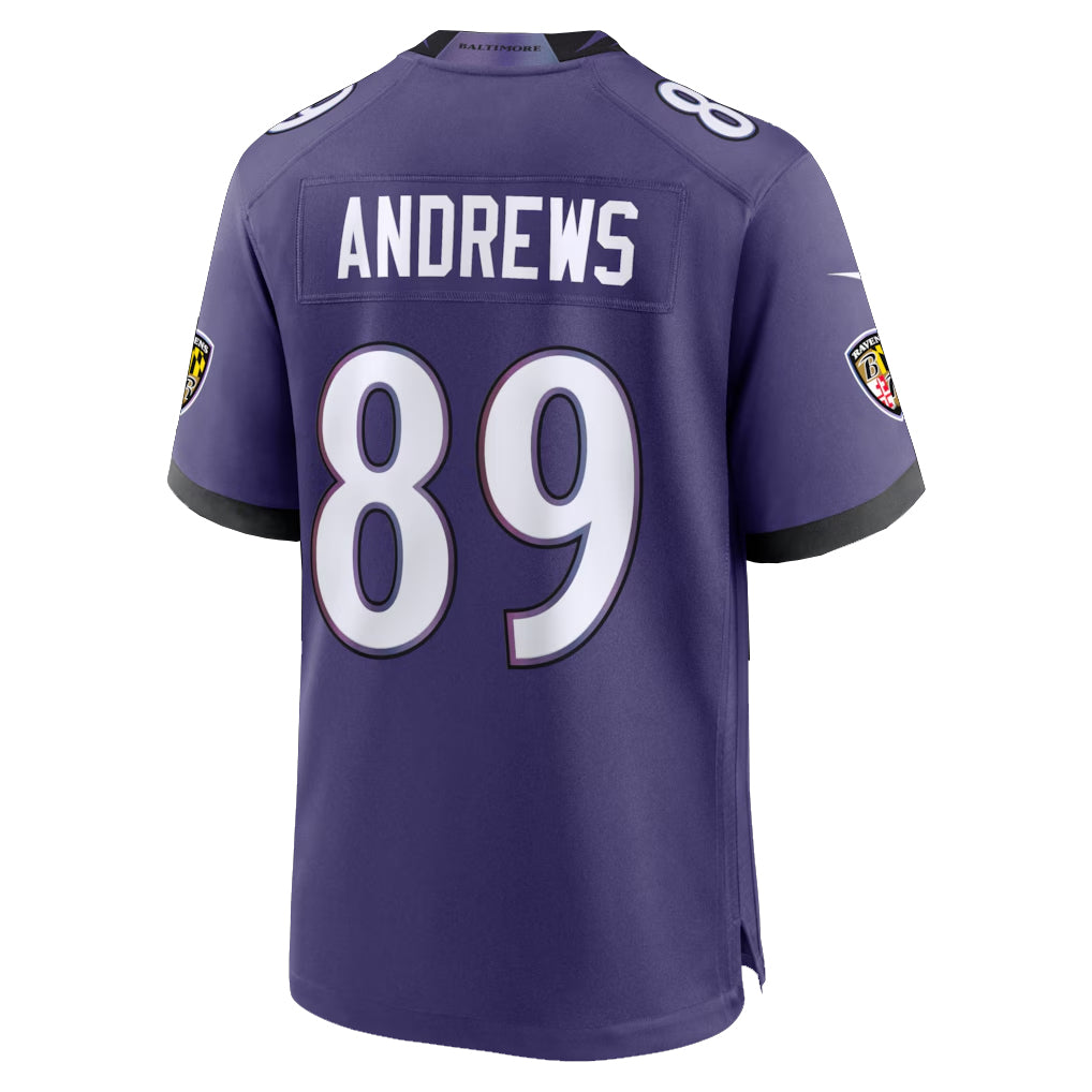 Parkc B.Ravens #89 Mark Andrews Player Purple Home Game Stitched Jerseys