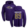 Parkc B.Ravens #89 Mark Andrews Player Purple Salute to Service Pullover Hoodie Stitched Jerseys