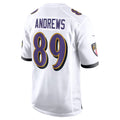 Parkc B.Ravens #89 Mark Andrews Player White Alternate Home Game Stitched Jerseys