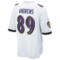 Parkc B.Ravens #89 Mark Andrews Player White Replica Game Stitched Jerseys