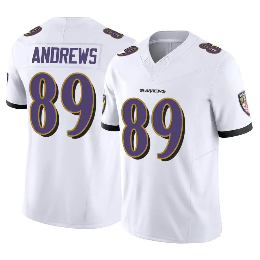 Parkc B.Ravens #89 Mark Andrews Player White Vapor F.U.S.E. Limited Stitched Jerseys