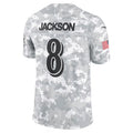 Parkc B.Ravens #8 Lamar Jackson Player Arctic Camo Salute to Service Limited Stitched Jerseys
