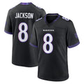 Parkc B.Ravens #8 Lamar Jackson Player Black Home Game Stitched Jerseys