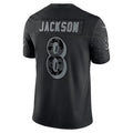 Parkc B.Ravens #8 Lamar Jackson Player Black REFLECTIVE Limited Stitched Jerseys