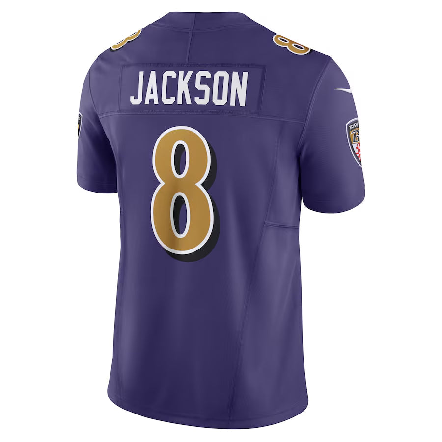 Parkc B.Ravens #8 Lamar Jackson Player Purple Vapor F.U.S.E. Limited Stitched Jerseys