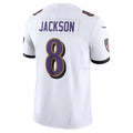 Parkc B.Ravens #8 Lamar Jackson Player White Vapor F.U.S.E. Limited Stitched Jerseys