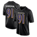 Parkc B.Ravens #91 Trey Hendrickson Player Black Carbon Fashion Home Stitched Jerseys