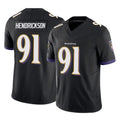 Parkc B.Ravens #91 Trey Hendrickson Player Black Vapor F.U.S.E. Limited Stitched Jerseys