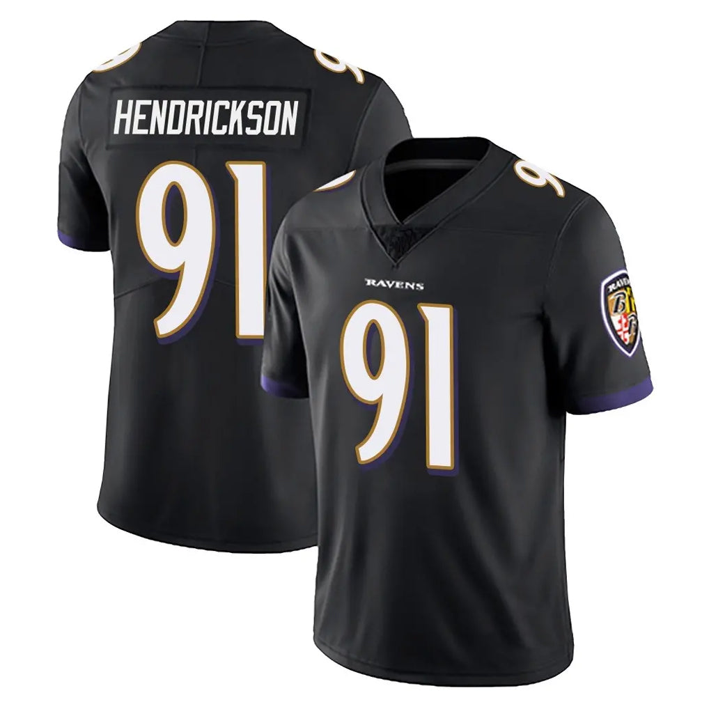 Parkc B.Ravens #91 Trey Hendrickson Player Black Vapor Untouchable Limited Home Stitched Jerseys