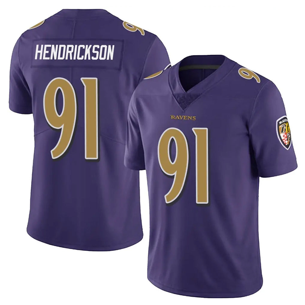 Parkc B.Ravens #91 Trey Hendrickson Player Purple Color Vapor Untouchable Limited Stitched Jerseys