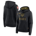 Parkc C.Bears Black Salute to Service Pullover Hoodies Limited Blank Player Stitched Jerseys