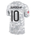 Parkc C.Bears #10 Luther Burden III Player Arctic Camo Salute to Service Limited Stitched Jerseys