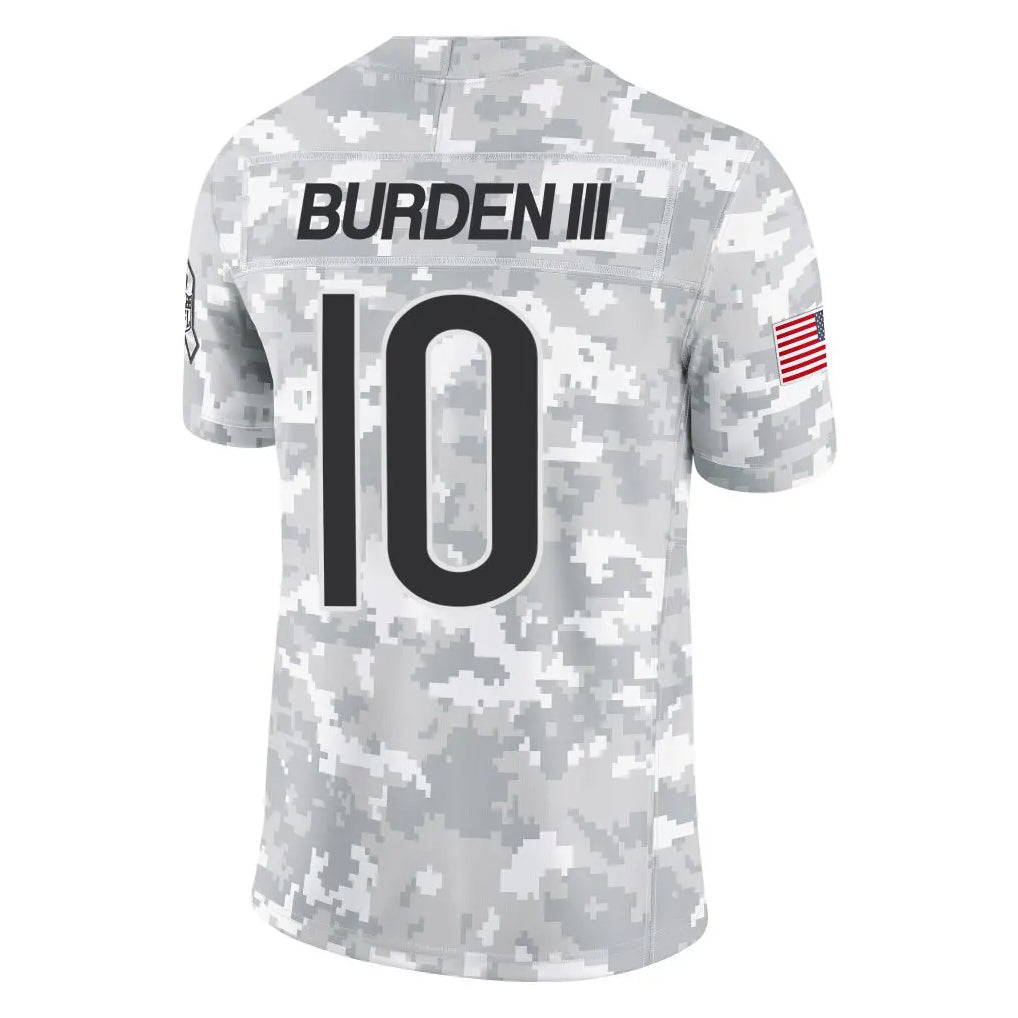 Parkc C.Bears #10 Luther Burden III Player Arctic Camo Salute to Service Limited Stitched Jerseys