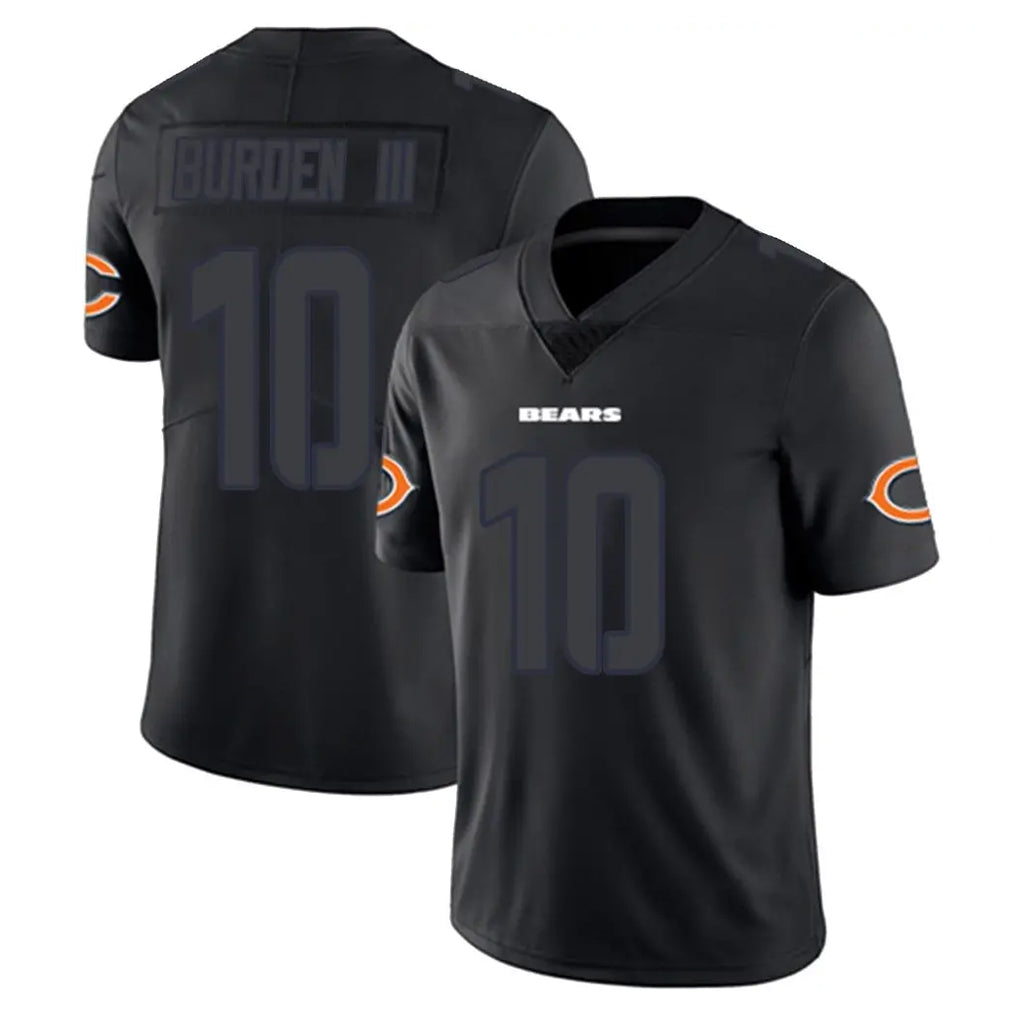 Parkc C.Bears #10 Luther Burden III Player Black Impact Limited Game Stitched Jerseys