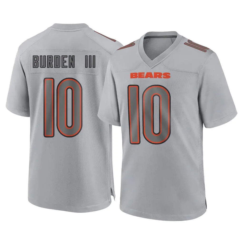 Parkc C.Bears #10 Luther Burden III Player Gray Atmosphere Fashion Game Stitched Jerseys