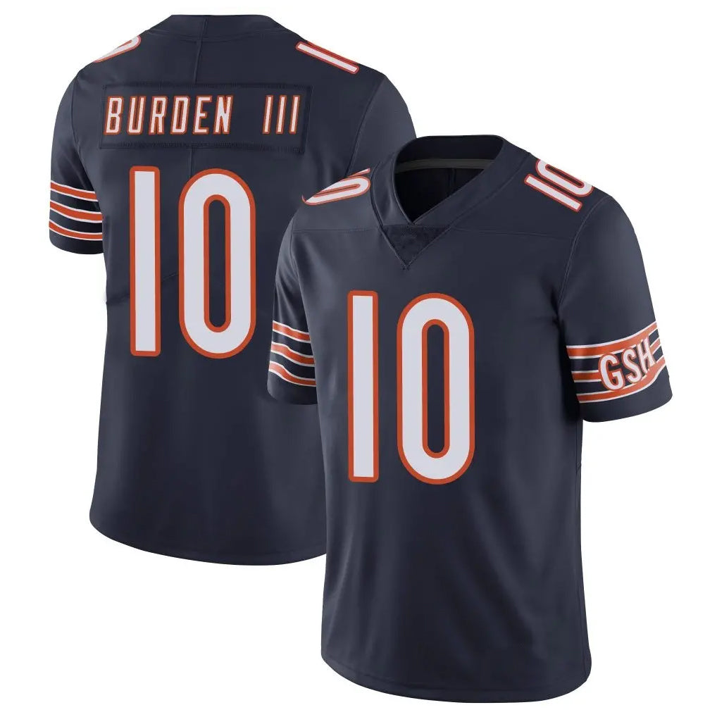 Parkc C.Bears #10 Luther Burden III Player Navy Vapor Untouchable Limited Home Game Stitched Jerseys