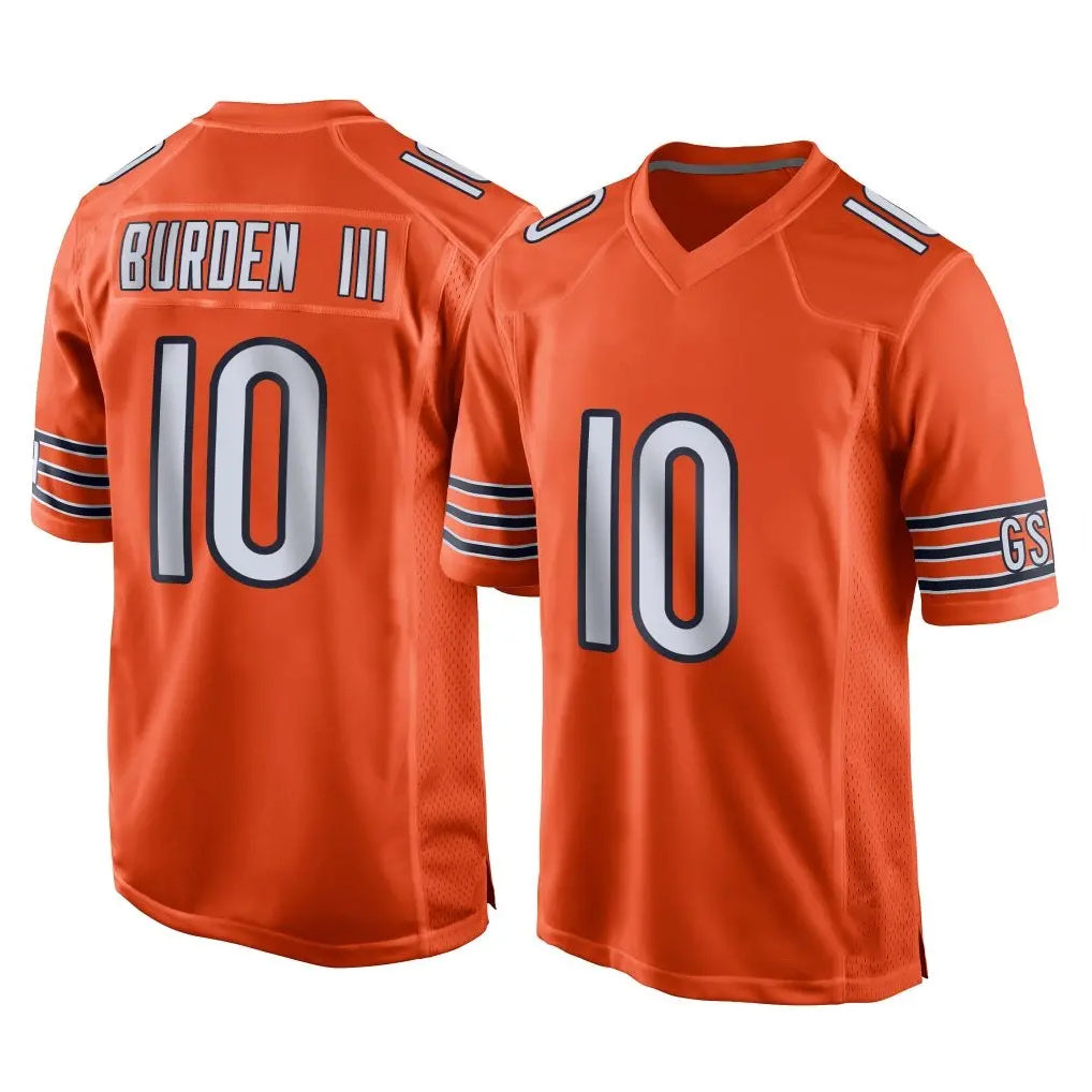 Parkc C.Bears #10 Luther Burden III Player Orange Home Game Stitched Jerseys