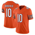 Parkc C.Bears #10 Luther Burden III Player Orange Vapor F.U.S.E. Limited Home Game Stitched Jerseys