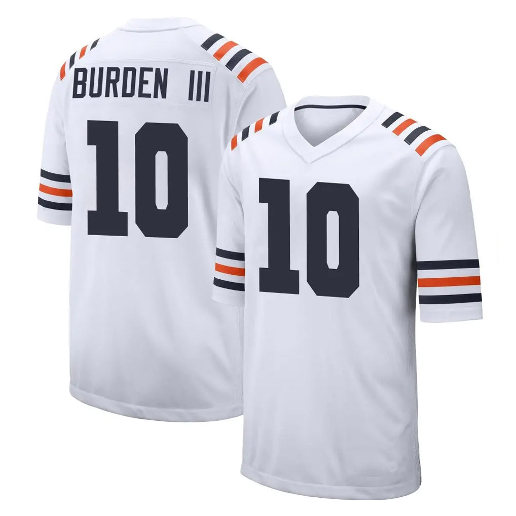 Parkc C.Bears #10 Luther Burden III Player White Classic Home Game Stitched Jerseys