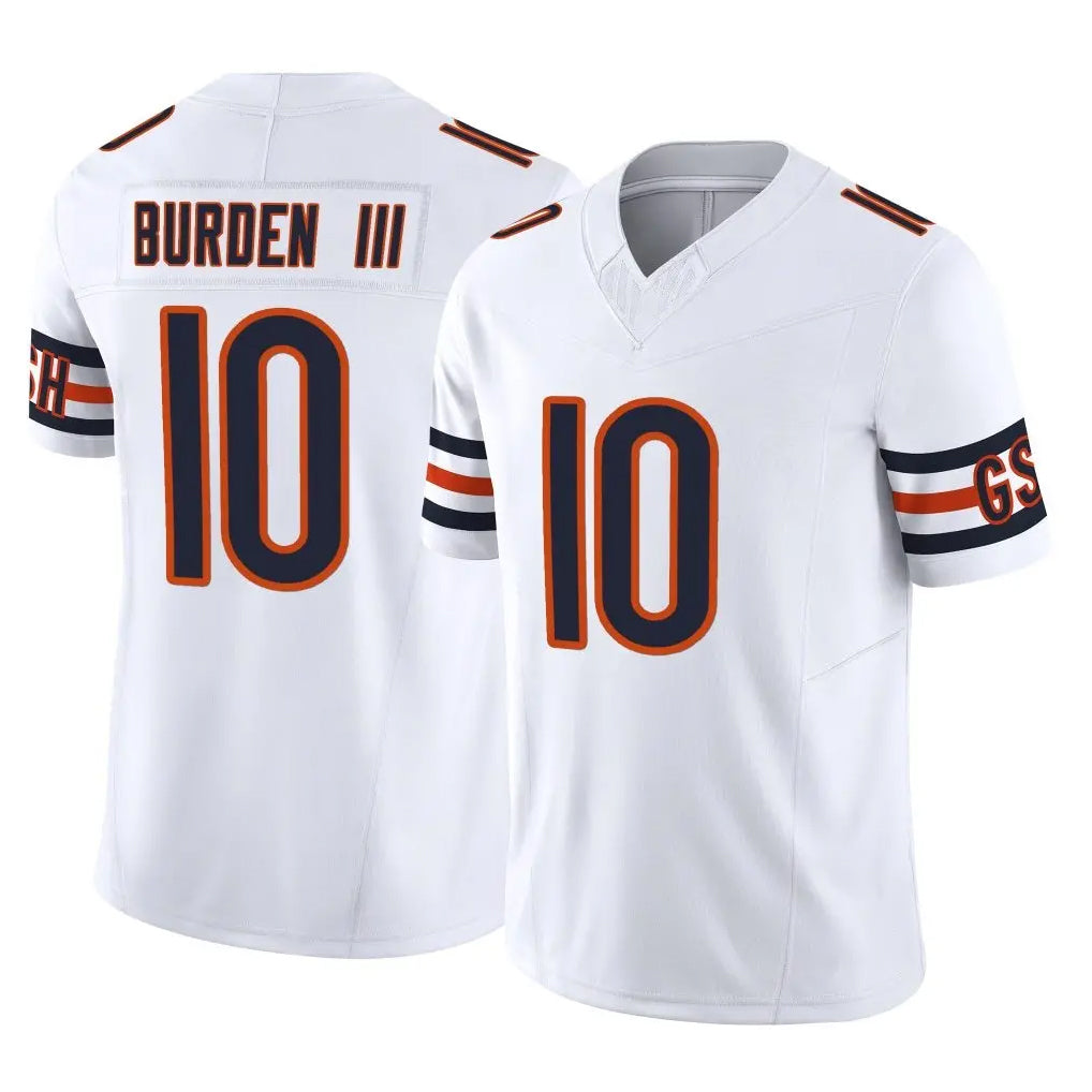 Parkc C.Bears #10 Luther Burden III Player White Vapor F.U.S.E. Limited Home Game Stitched Jerseys