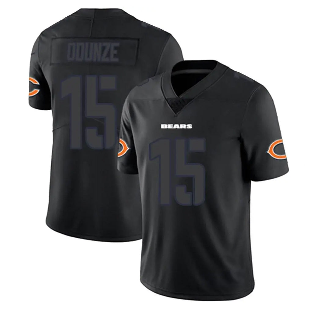 Parkc C.Bears #15 Rome Odunze Player Black Impact Limited Game Stitched Jerseys