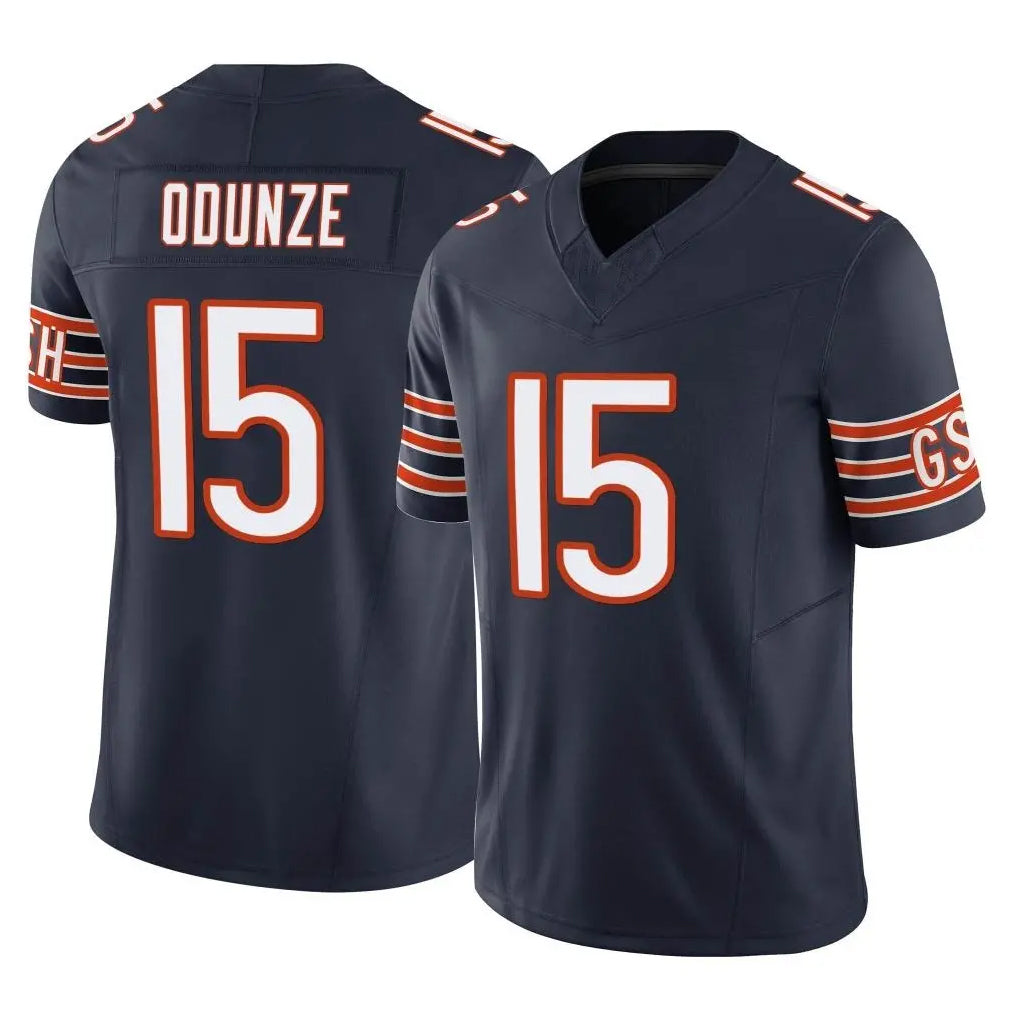 Parkc C.Bears #15 Rome Odunze Player Navy Vapor F.U.S.E. Limited Home Game Stitched Jerseys