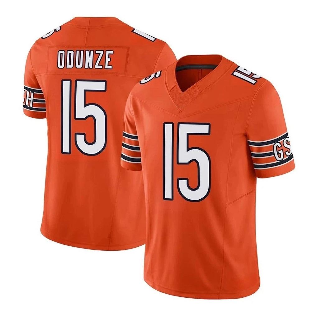 Parkc C.Bears #15 Rome Odunze Player Orange Vapor F.U.S.E. Limited Home Game Stitched Jerseys