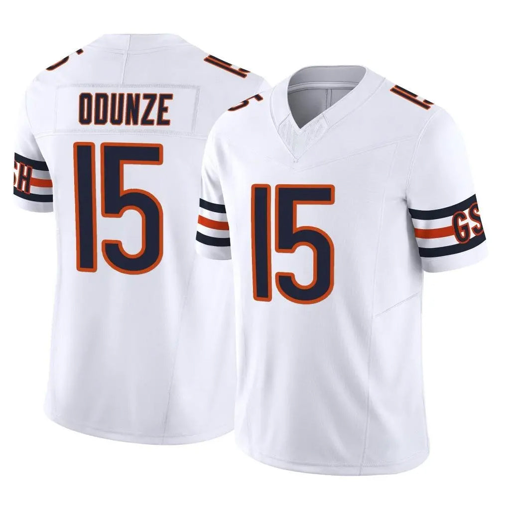 Parkc C.Bears #15 Rome Odunze Player White Vapor F.U.S.E. Limited Home Game Stitched Jerseys