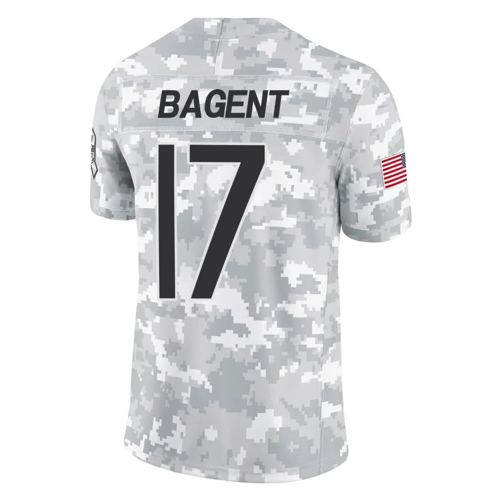 Parkc C.Bears #17 Tyson Bagent Player Arctic Camo Salute to Service Limited Stitched Jerseys