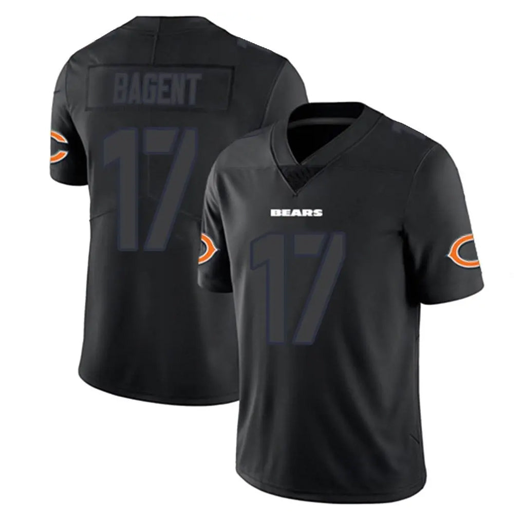 Parkc C.Bears #17 Tyson Bagent Player Black Impact Limited Game Stitched Jerseys
