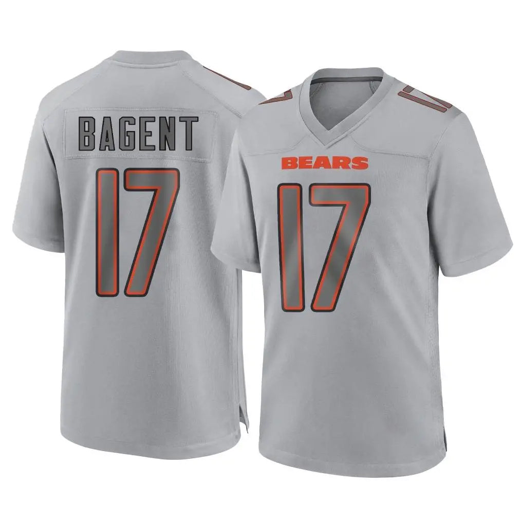 Parkc C.Bears #17 Tyson Bagent Player Gray Atmosphere Fashion Game Stitched Jerseys
