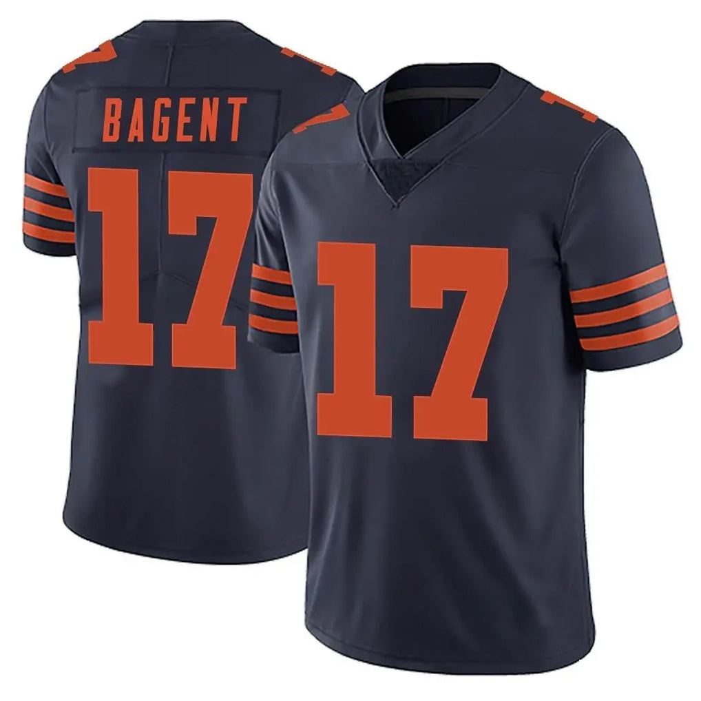 Parkc C.Bears #17 Tyson Bagent Player Navy Blue Alternate Vapor Untouchable Limited Stitched Jerseys