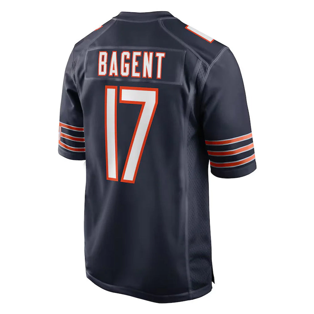 Parkc C.Bears #17 Tyson Bagent Player Navy Home Game Stitched Jerseys