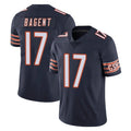 Parkc C.Bears #17 Tyson Bagent Player Navy Vapor Untouchable Limited Home Game Stitched Jerseys