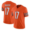 Parkc C.Bears #17 Tyson Bagent Player Orange Vapor F.U.S.E. Limited Home Game Stitched Jerseys