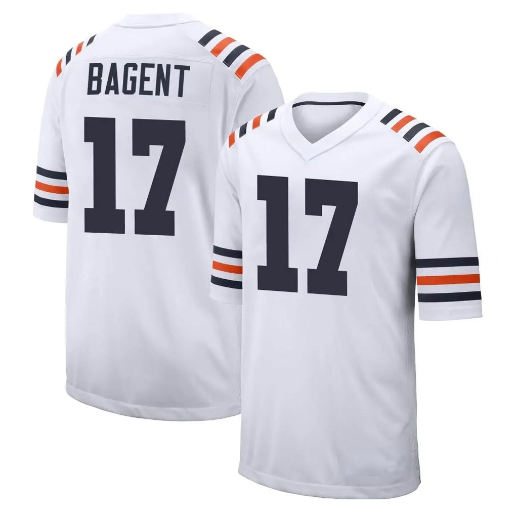 Parkc C.Bears #17 Tyson Bagent Player White Classic Home Game Stitched Jerseys