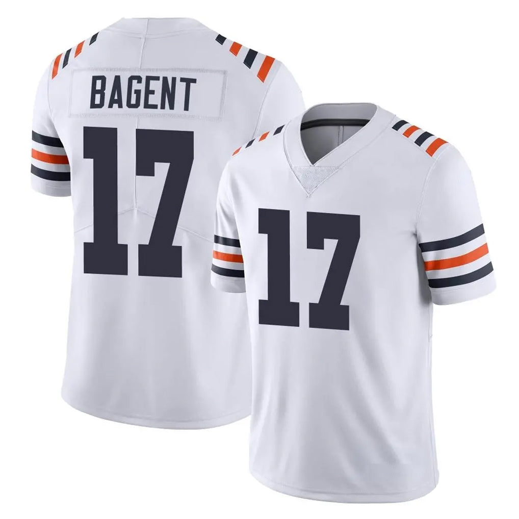 Parkc C.Bears #17 Tyson Bagent Player White Classic Vapor Limited Home Game Stitched Jerseys