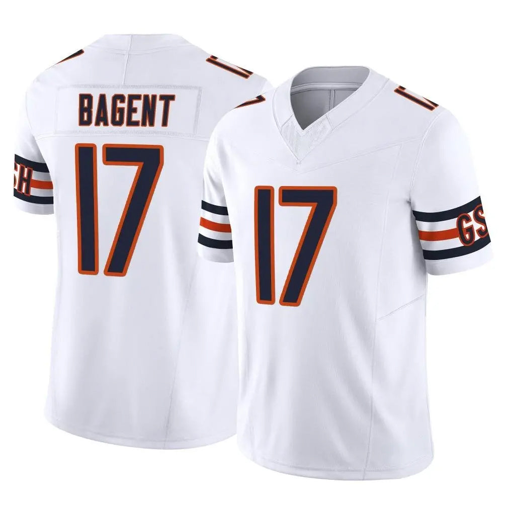 Parkc C.Bears #17 Tyson Bagent Player White Vapor F.U.S.E. Limited Home Game Stitched Jerseys