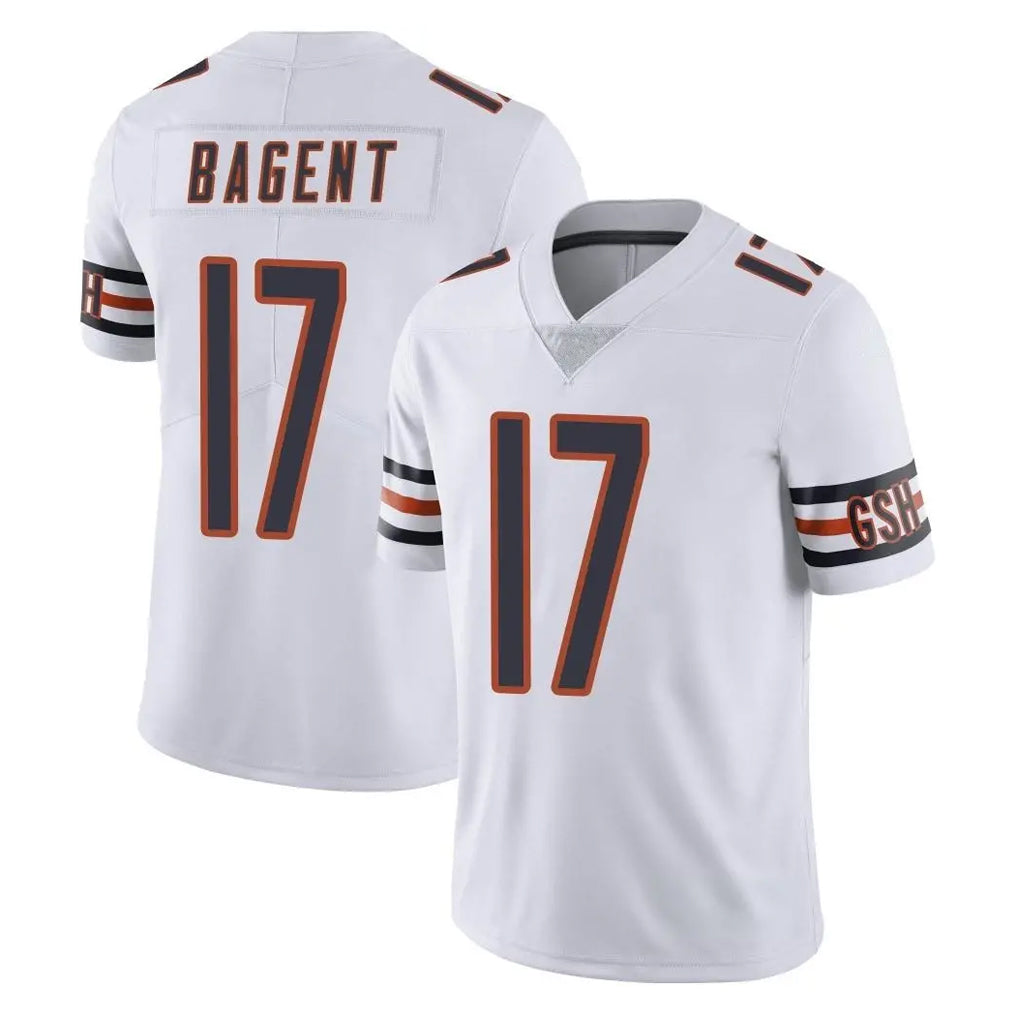 Parkc C.Bears #17 Tyson Bagent Player White Vapor Untouchable Limited Home Game Stitched Jerseys