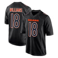 Parkc C.Bears #18 Caleb Williams Player Carbon Black Fashion Game Stitched Jerseys