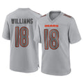 Parkc C.Bears #18 Caleb Williams Player Gray Atmosphere Fashion Game Stitched Jerseys