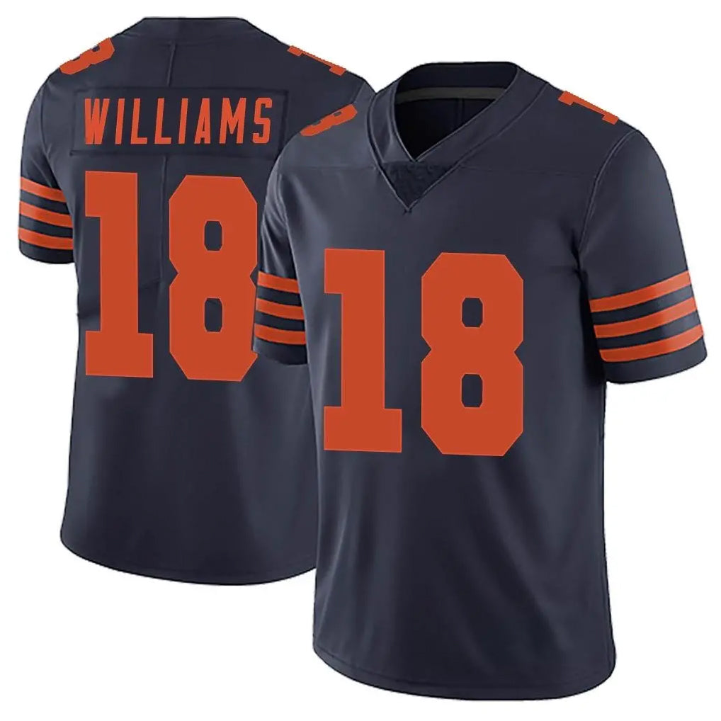Parkc C.Bears #18 Caleb Williams Player Navy Blue Alternate Vapor Untouchable Limited Stitched Jerseys