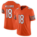 Parkc C.Bears #18 Caleb Williams Player Orange Vapor F.U.S.E. Limited Home Game Stitched Jerseys