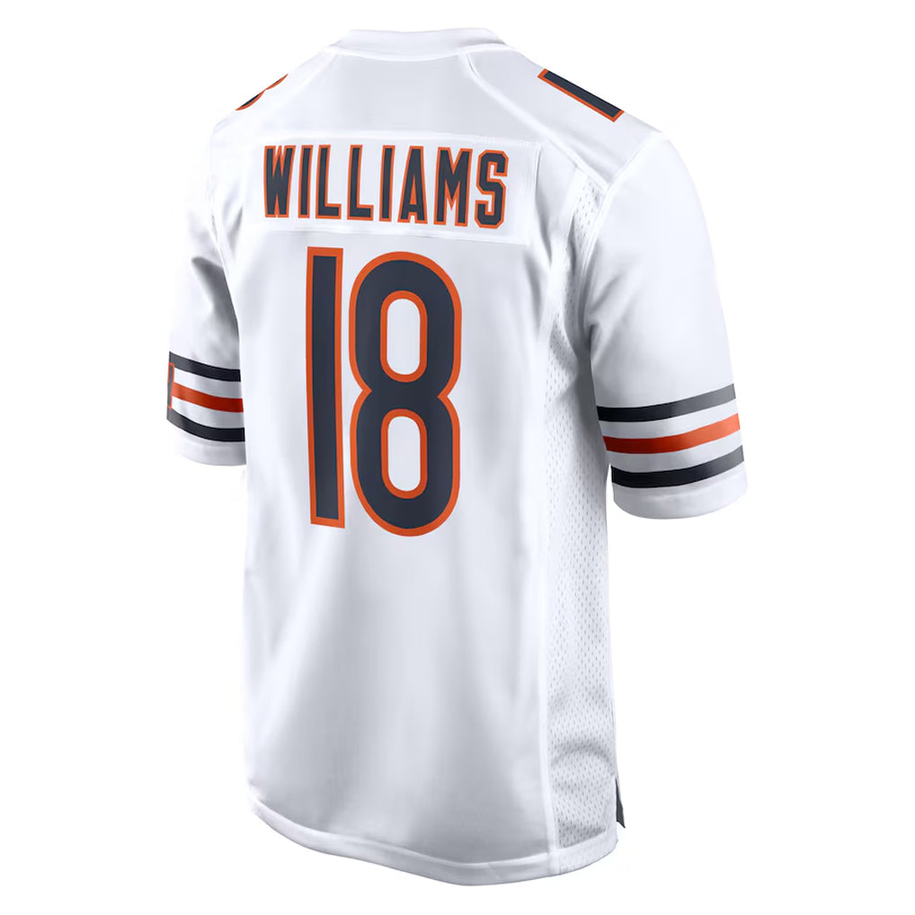 Parkc C.Bears #18 Caleb Williams Player White Home Game Stitched Jerseys