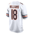 Parkc C.Bears #18 Caleb Williams Player White Home Game Stitched Jerseys